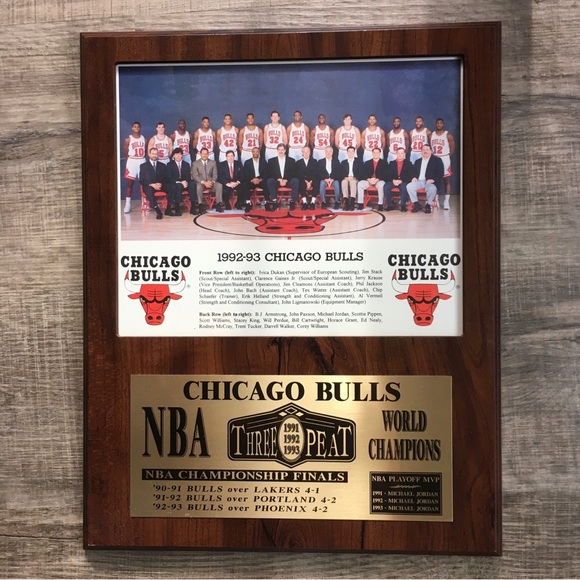Nba Championship Bulls Second Three Peat Michael Jordan